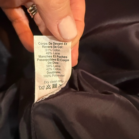 J.Crew Color Block Navy Blue and Grey Blazer - Picture 6 of 7